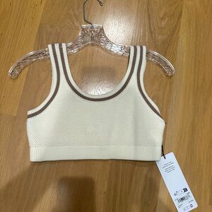 Alo tennis club sweater knit bra- Small